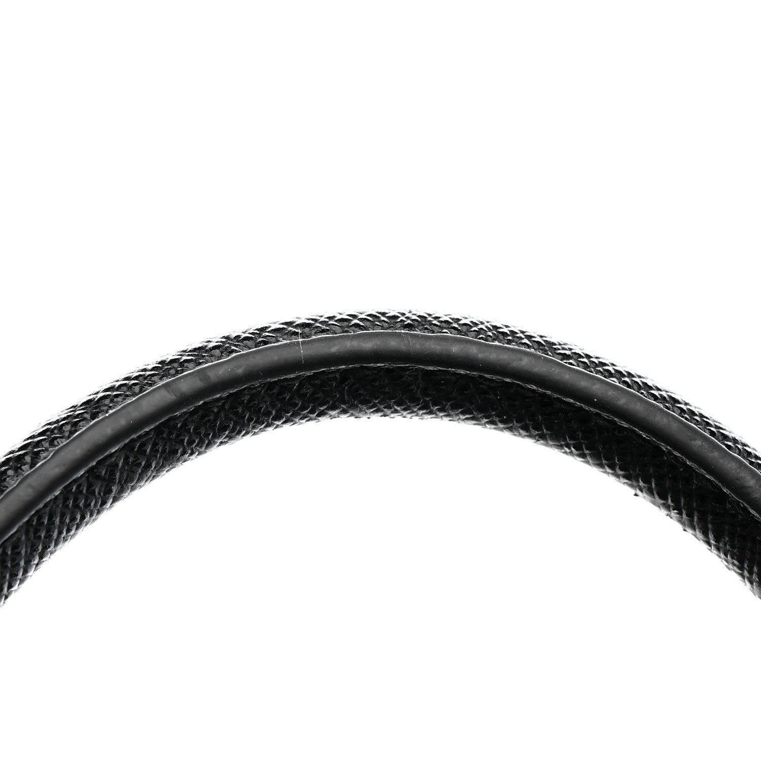 Saffiano Soft Calfskin Mini Zippered Crossbody Tote Black