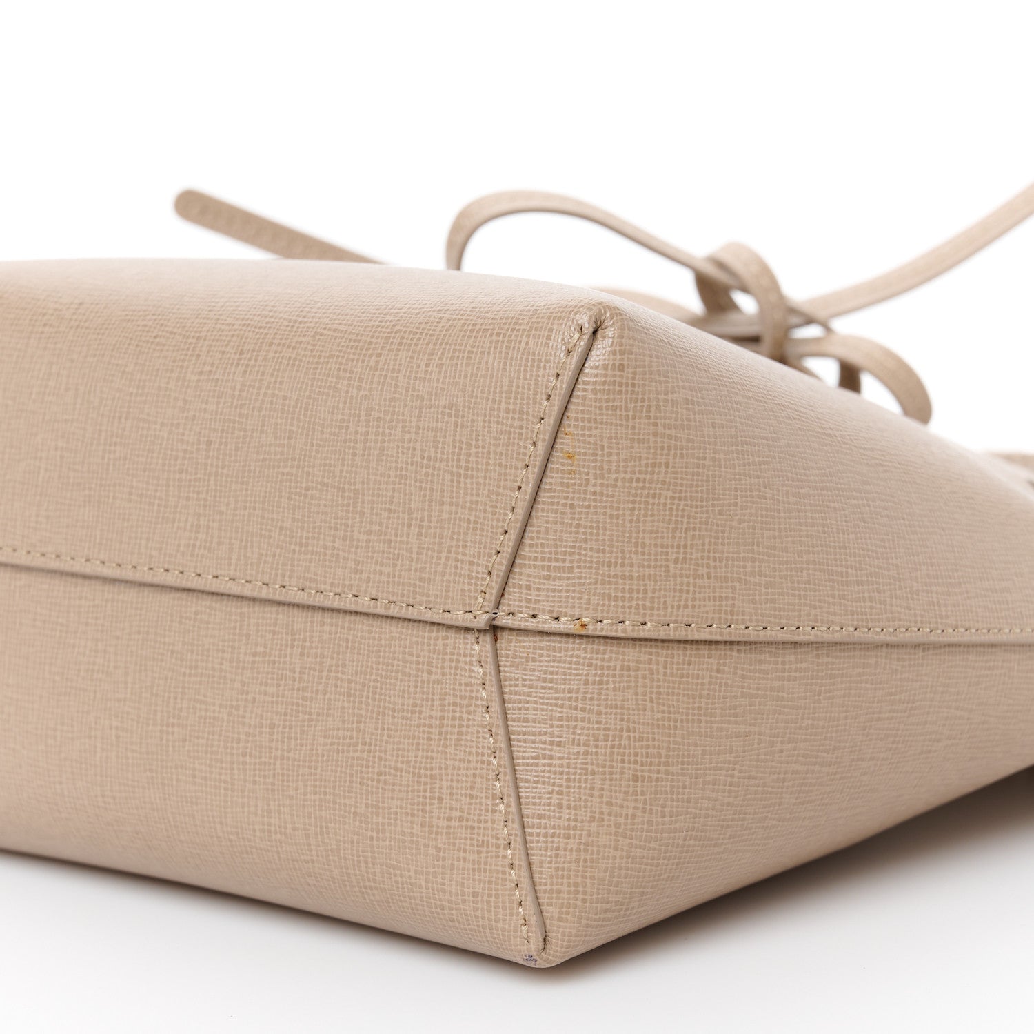 Saffiano Mini Mini Bucket Bag Beige