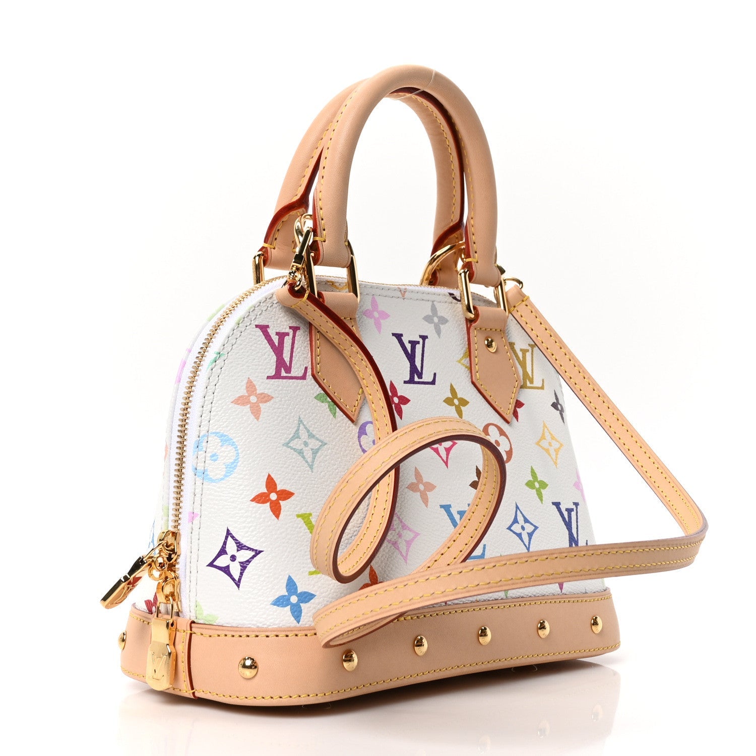 LV x TM Monogram Multicolor Alma BB White