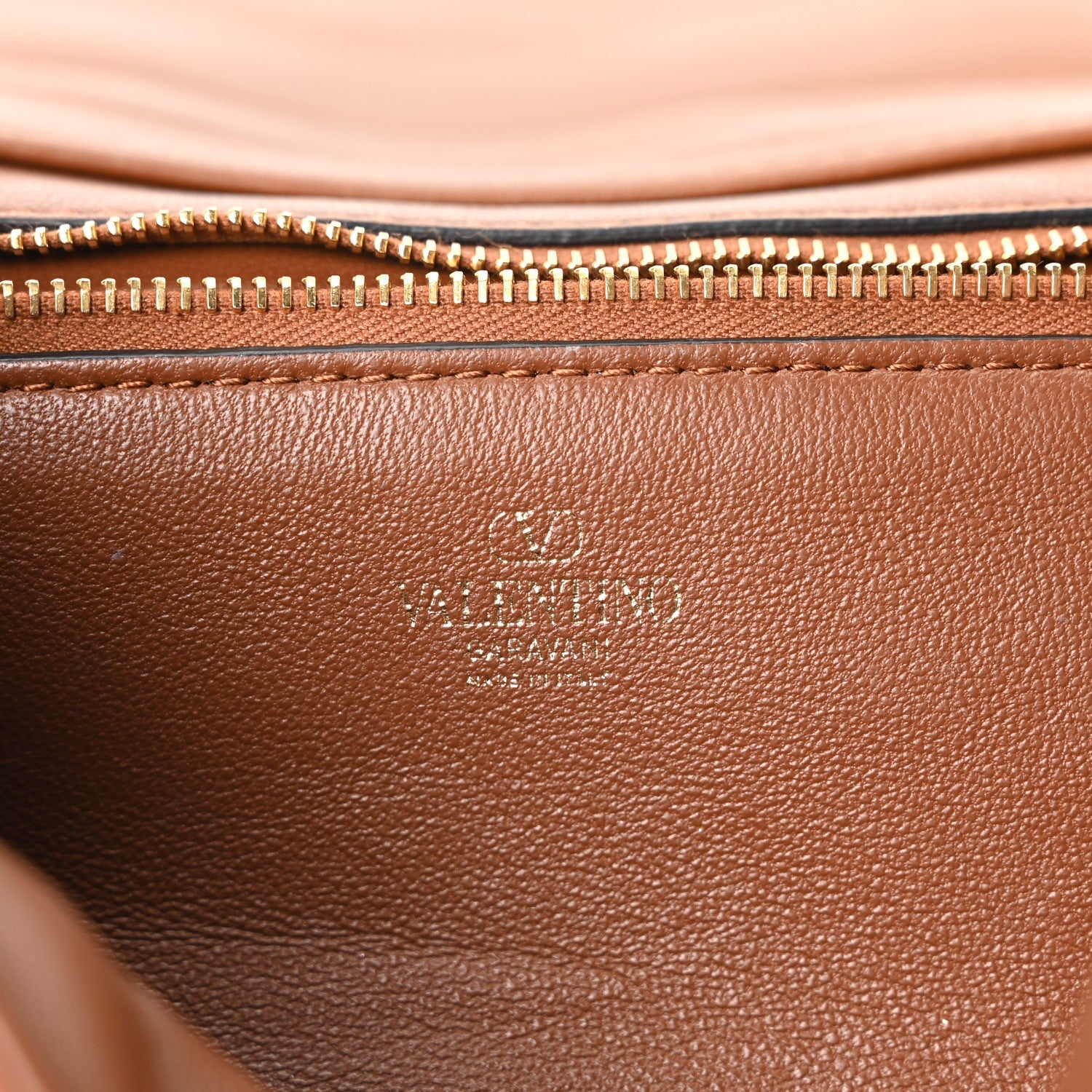 Nappa Vlogo Chain Bag Tobacco