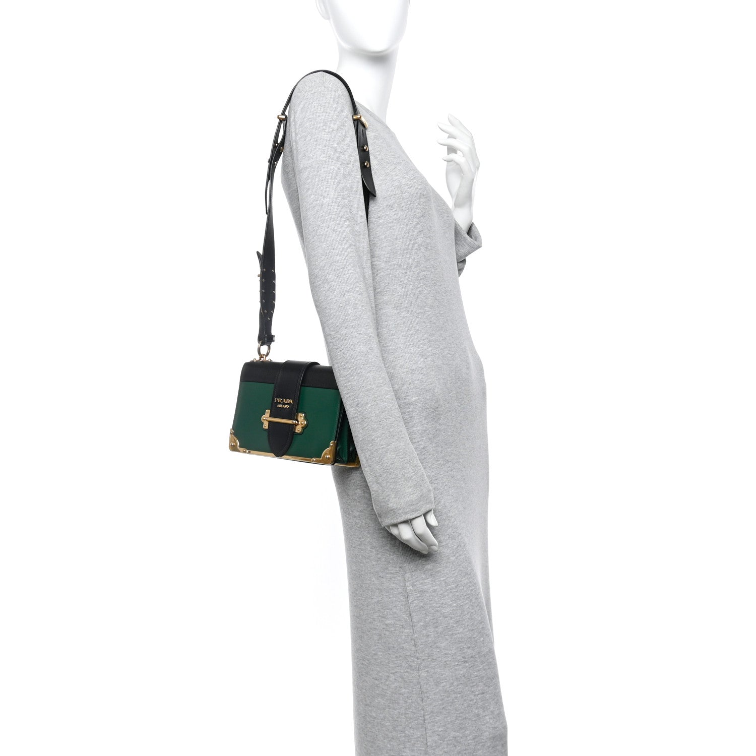 City Calf Saffiano Cahier Bag Biliardo Black