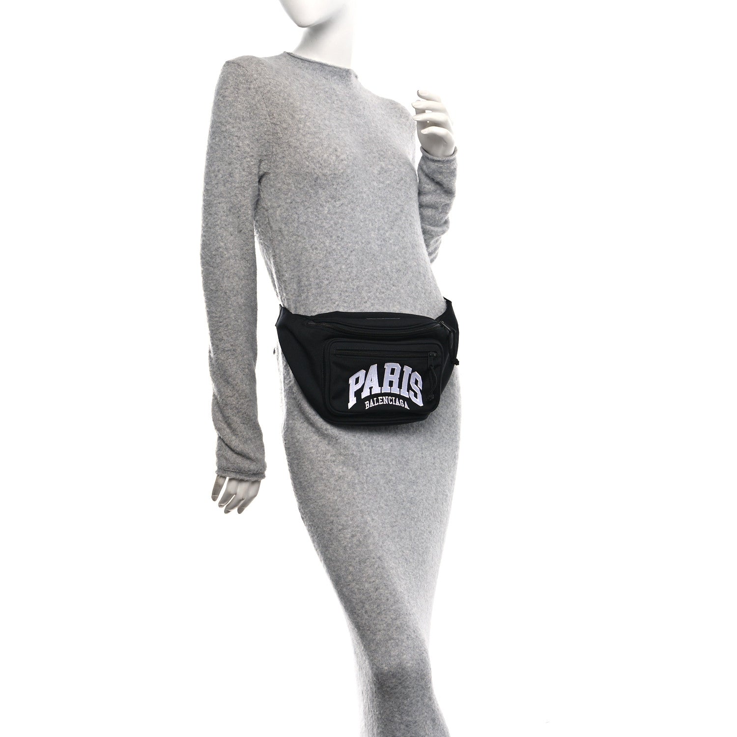 Nylon Canvas Paris Explorer Belt Bag  Black