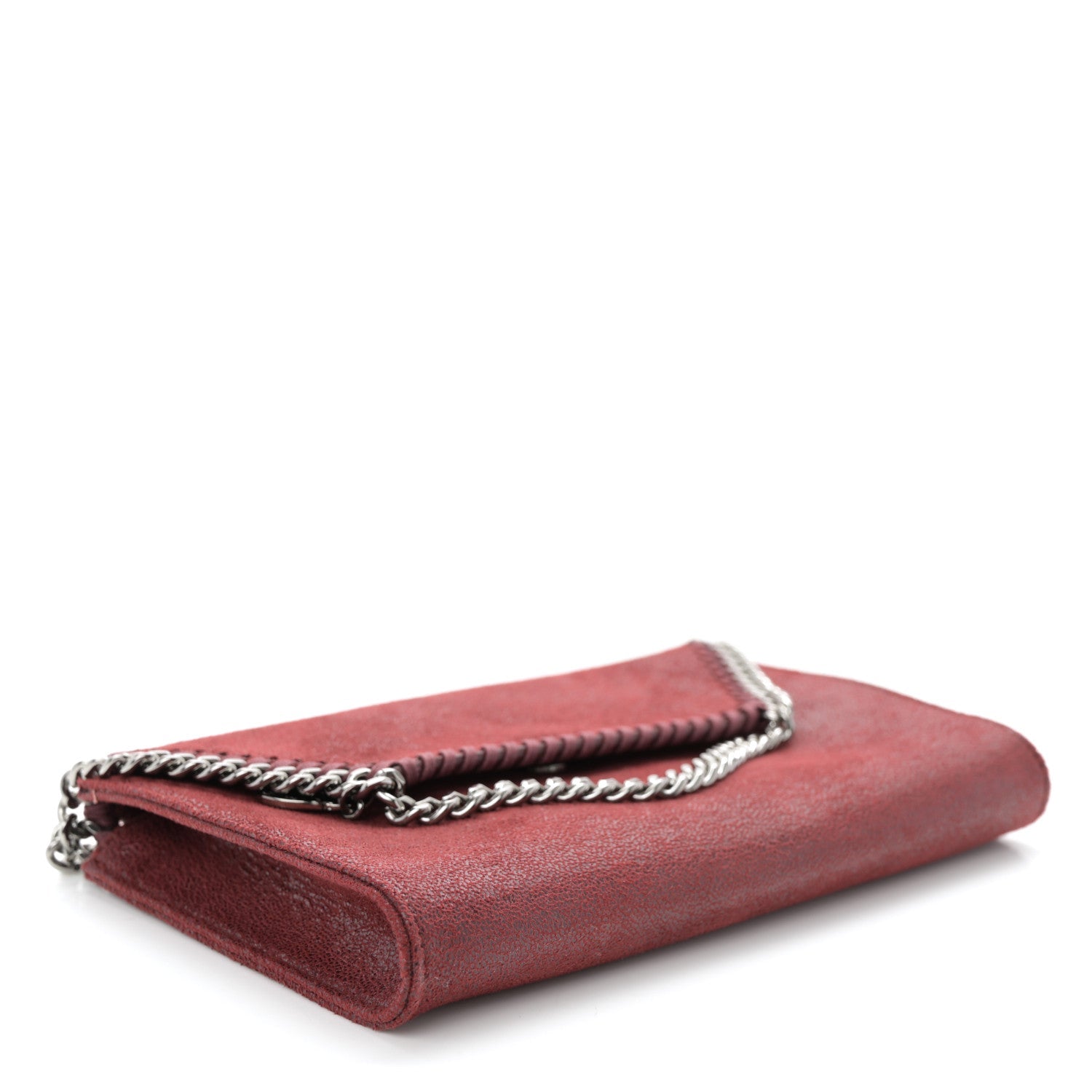 Shaggy Deer Mini Falabella Crossbody Bag Burgundy
