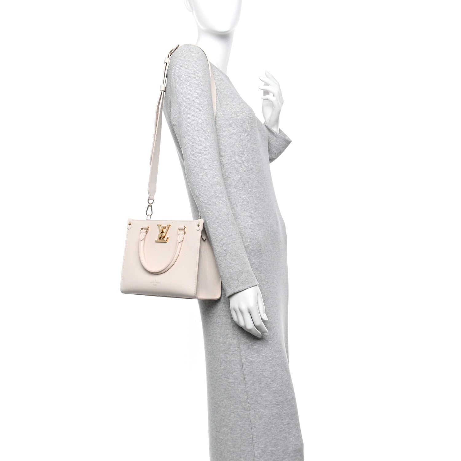 Calfskin Lock & Go Tote Quartz