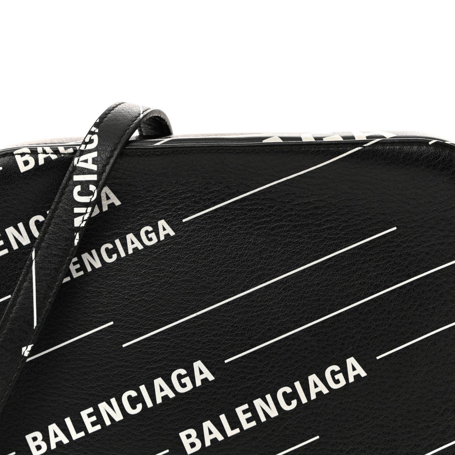 Calfskin Everyday Logo Print S Camera Bag Black