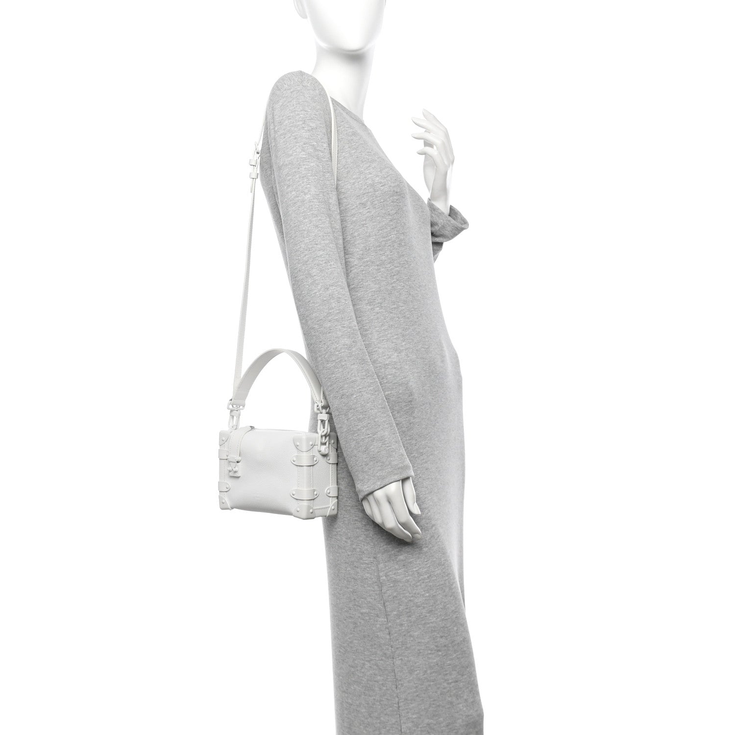 Calfskin Side Trunk PM Off White