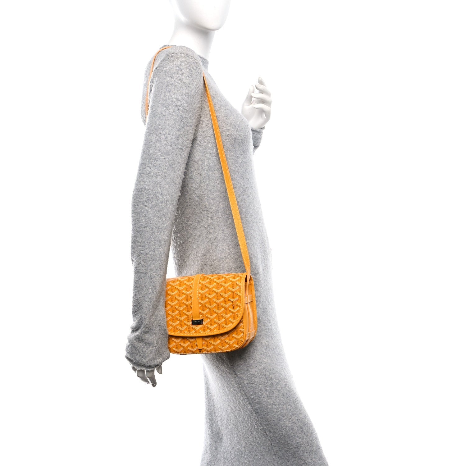 Goyardine Belvedere II PM Messenger Bag Yellow