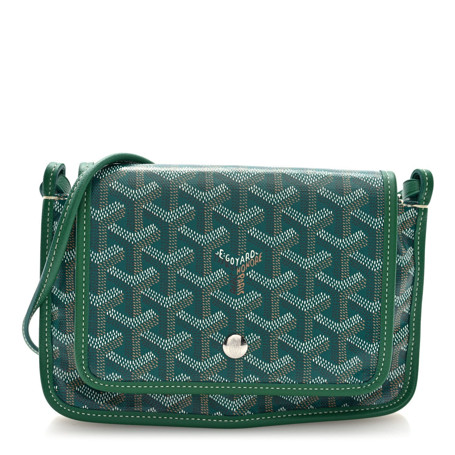 Goyardine Plumet Wallet Clutch Green