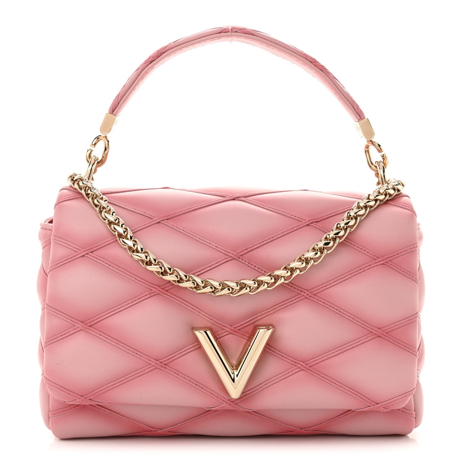 Lambskin Malletage Top Handle GO-14 MM Raspberry