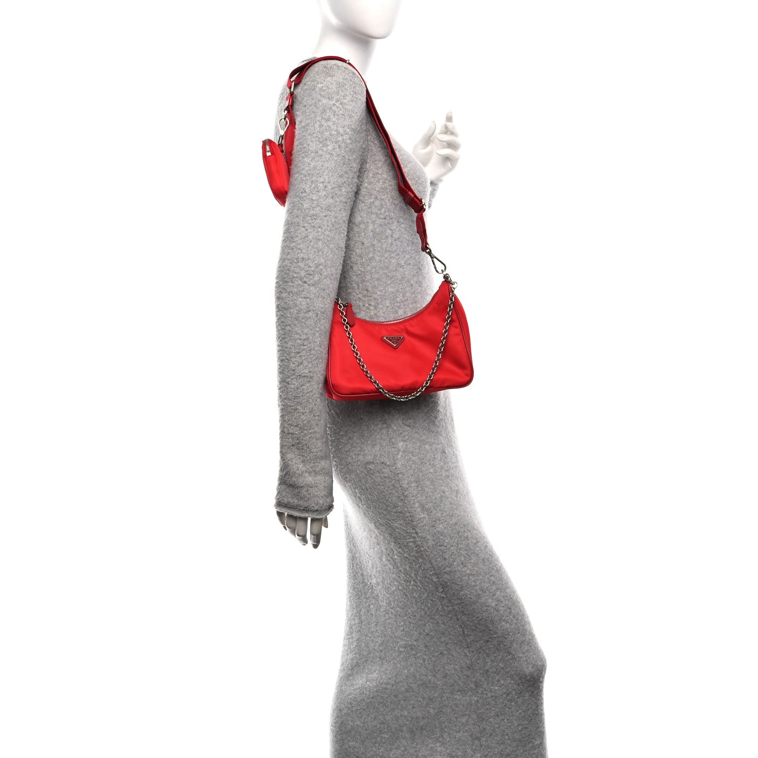 Nylon Re-Edition 2005 Shoulder Bag  Rosso