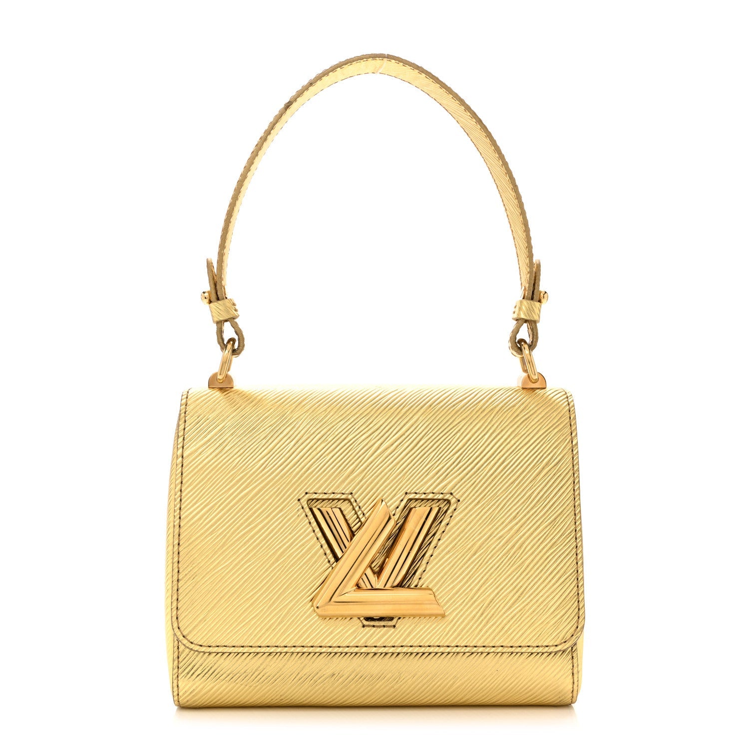 Epi Twist Shoulder Bag PM Gold
