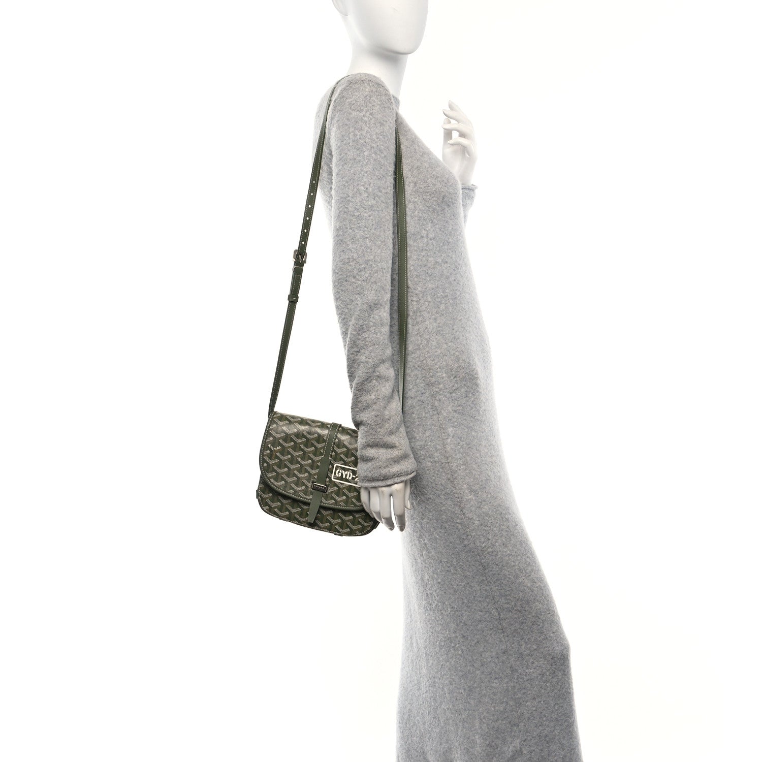 Goyardine Belvedere PM Messenger Bag Kaki