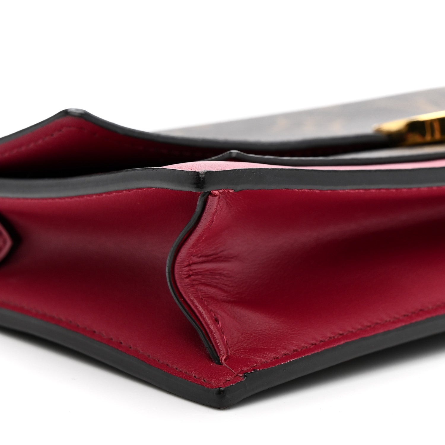 Monogram Flore Chain Wallet Fuchsia