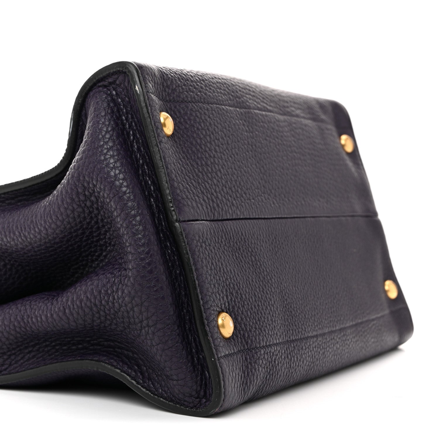 Vitello Daino Shopping Tote Viola