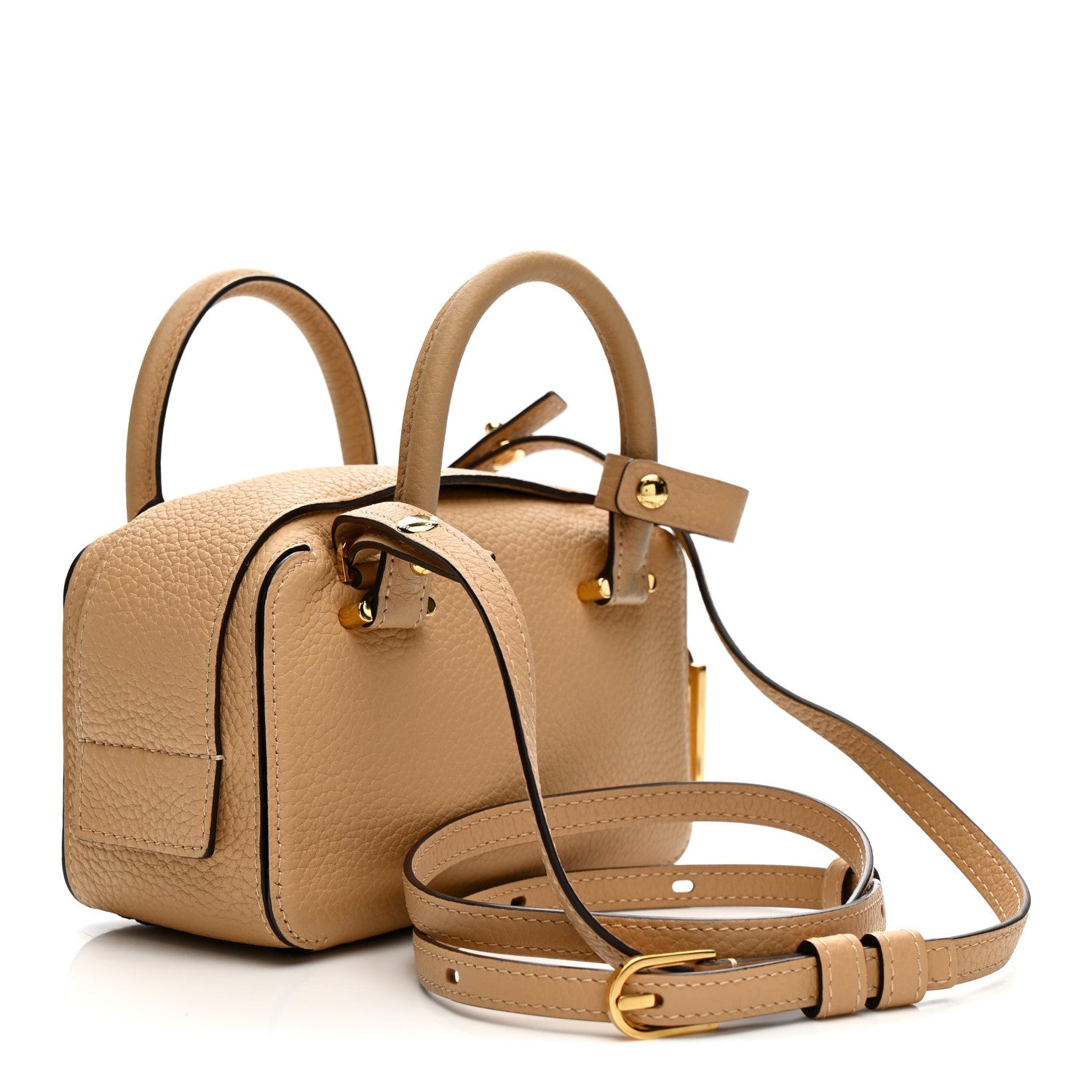 Taurillon Soft Nano Cool Box Satchel Latte