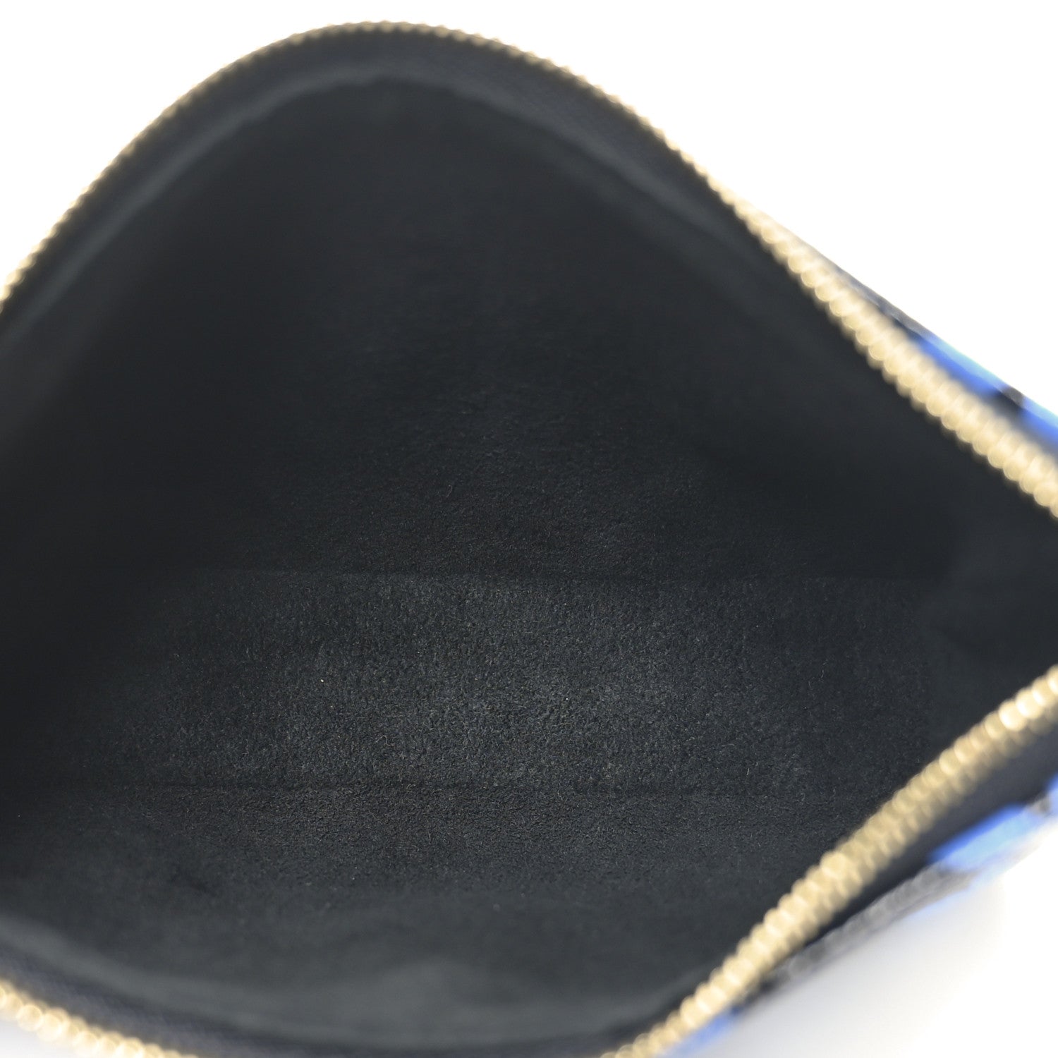 Colored Monogram Mini Pochette Accessories Blue Black