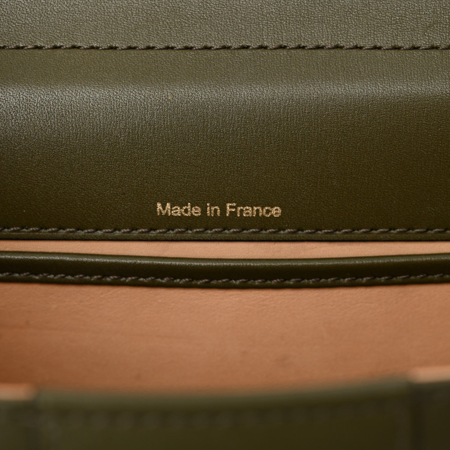 Box Calfskin Mini Brillant Satchel Olive