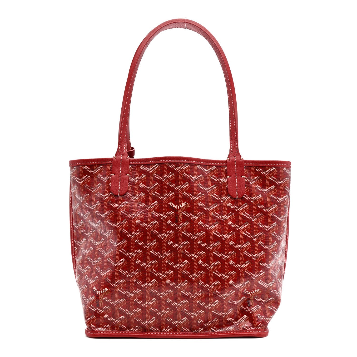 Goyardine Reversible Mini Anjou Red