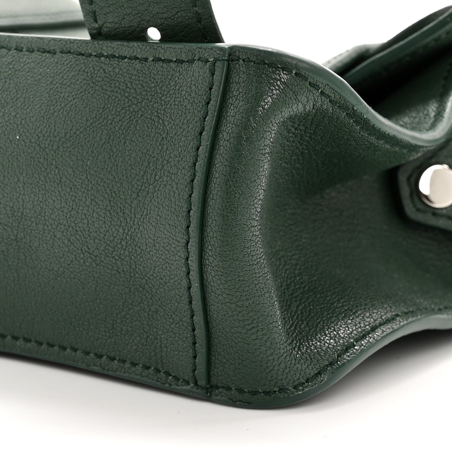Lambskin Mini PS1 Satchel Forest Green