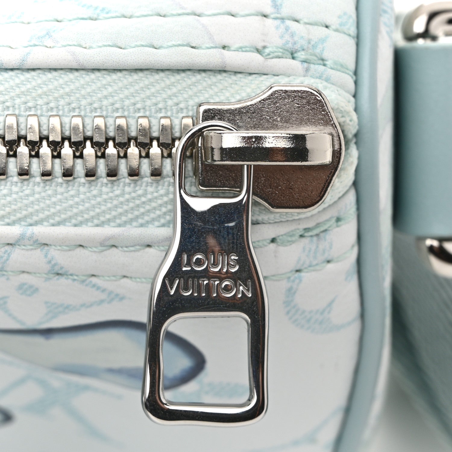 Monogram Aquagarden Keepall Bandouliere 25 Crystal Blue