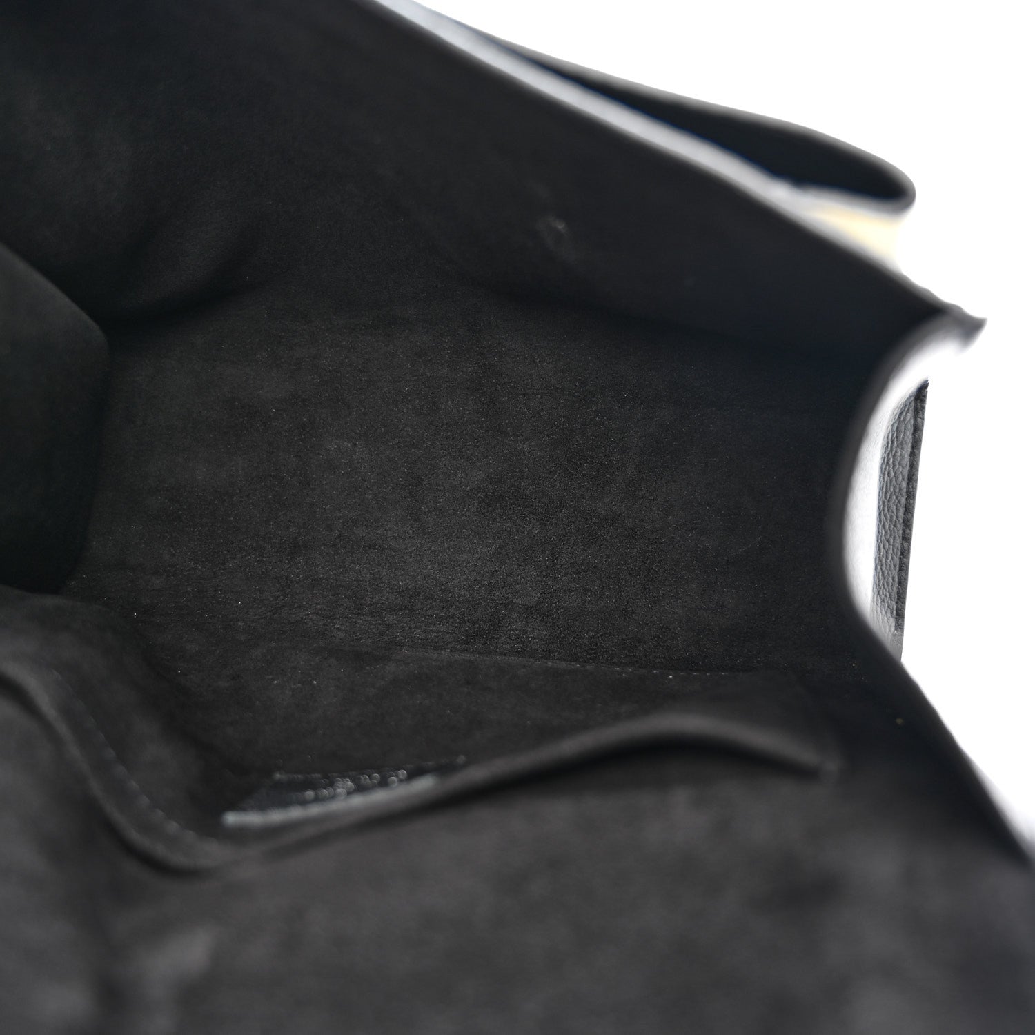 Soft Calfskin Embroidered My Lockme Chain Bag BB Black Snow White