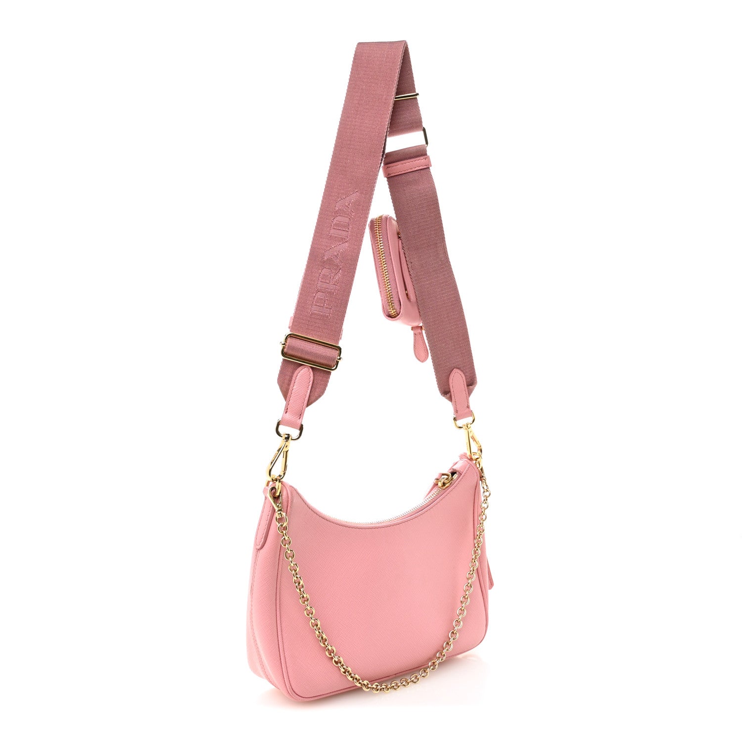 Saffiano Lux Re-Edition 2005 Shoulder Bag Petalo