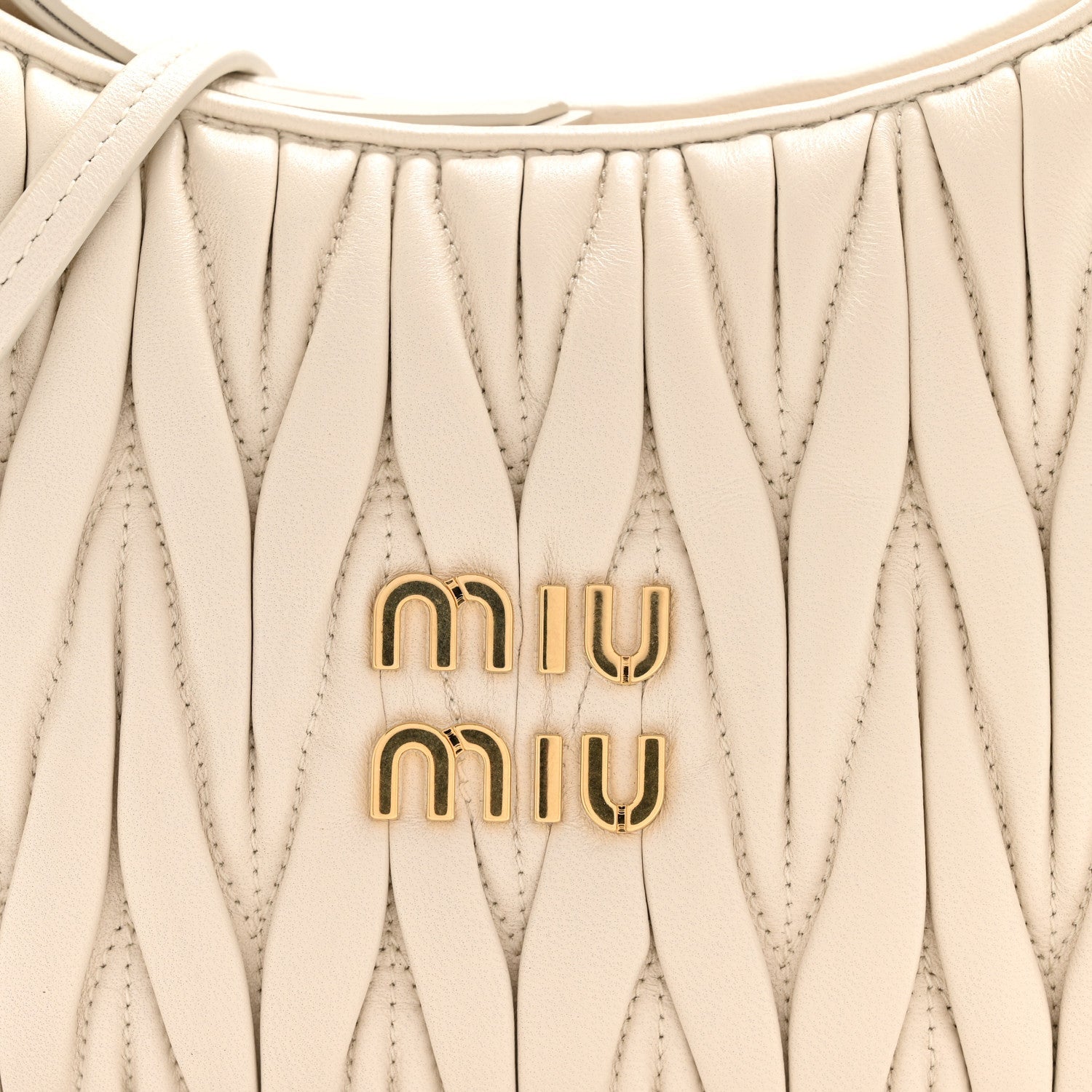 Nappa Matelasse Regular Wander Hobo White