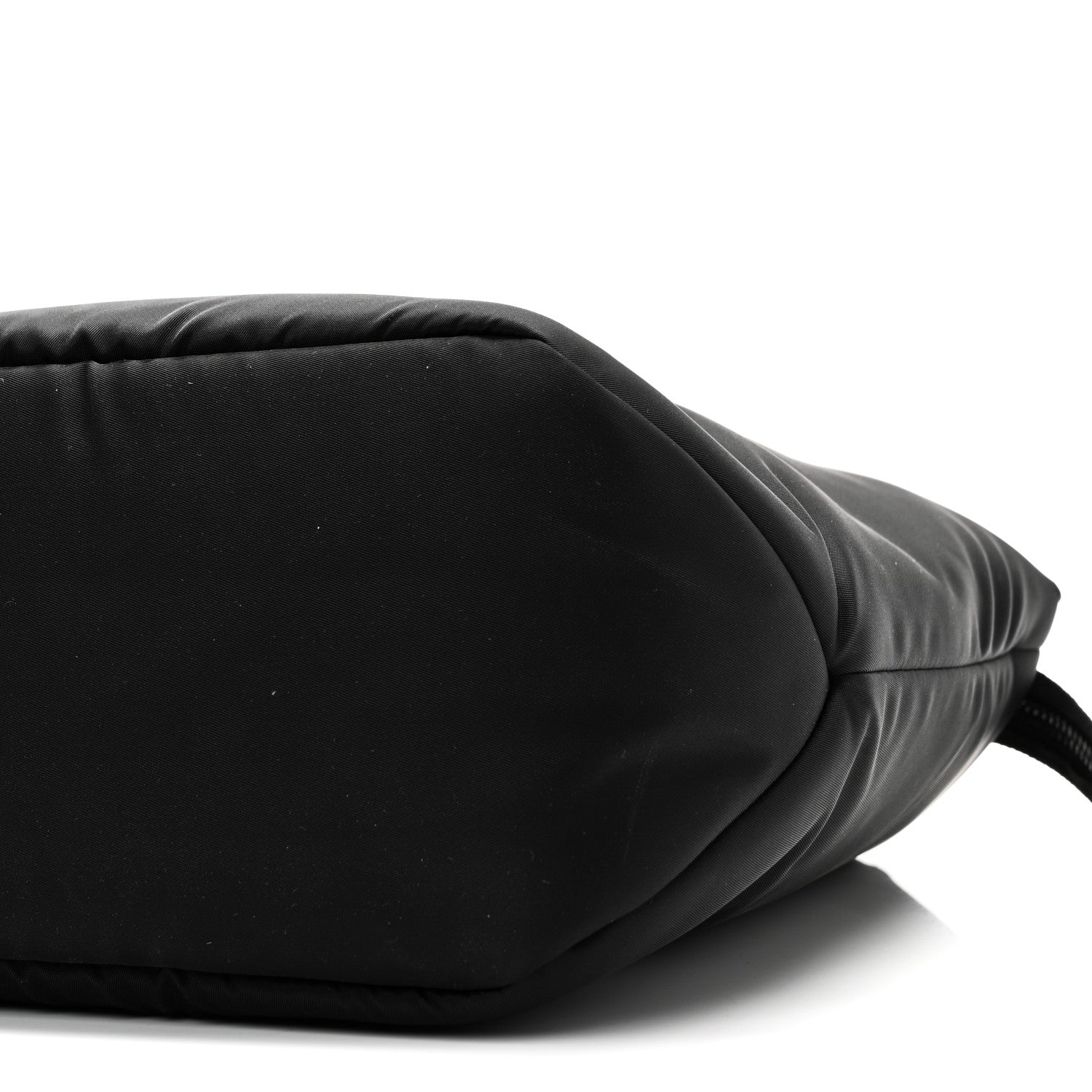 Tessuto Nylon Soft Padded Small Shopping Tote Black