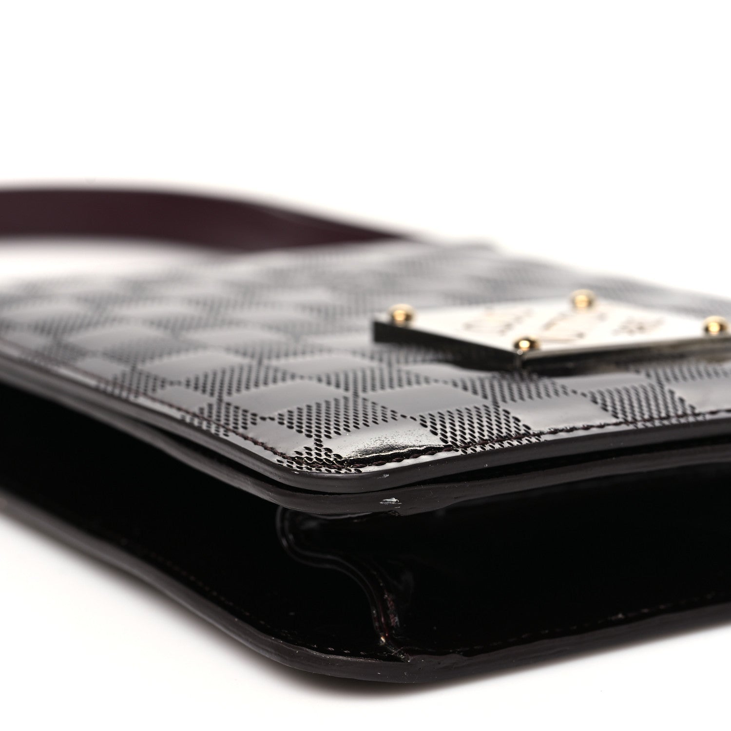 Damier Vernis Club Bag Carmine