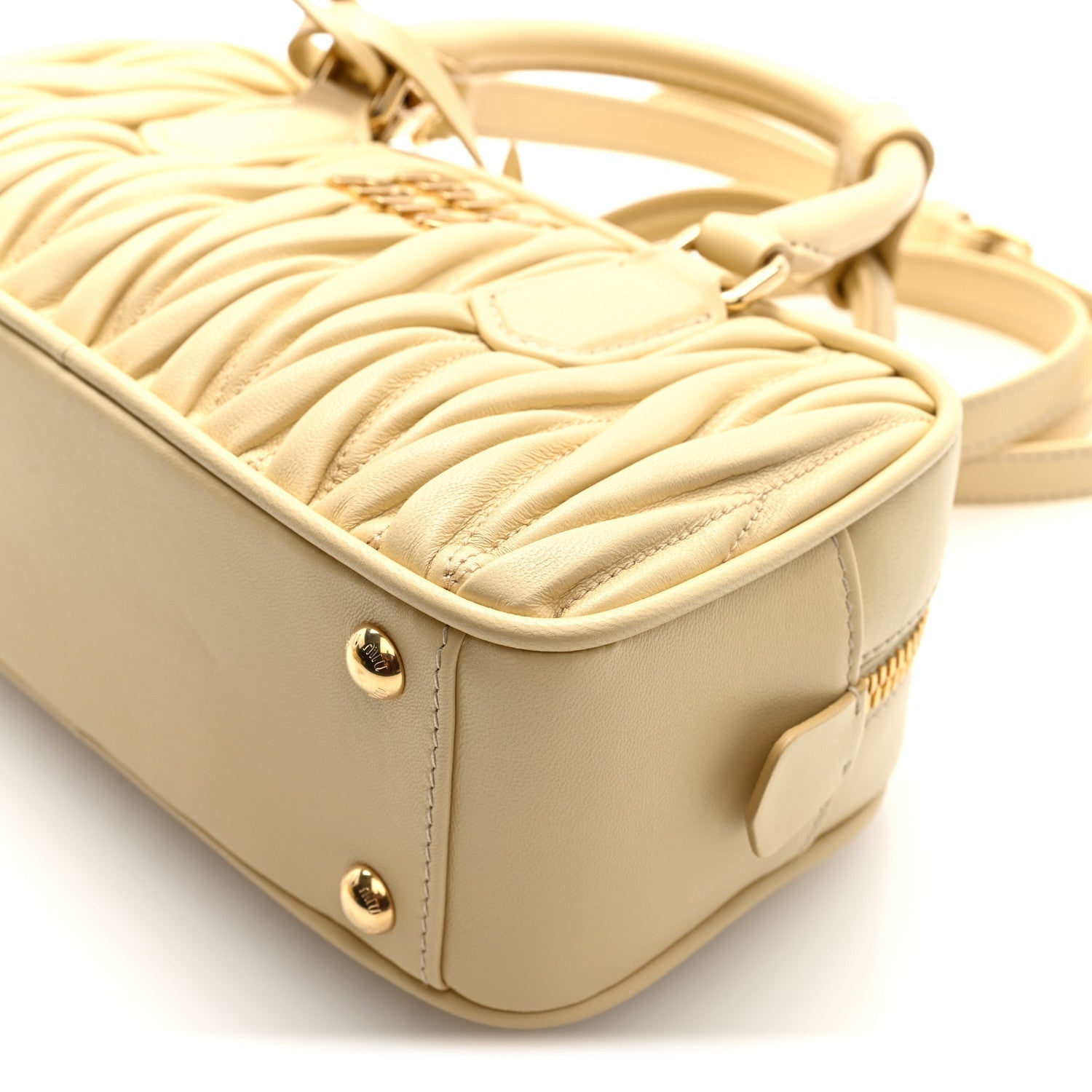 Nappa Matelasse Regular Arcadie Top Handle Bag Soia