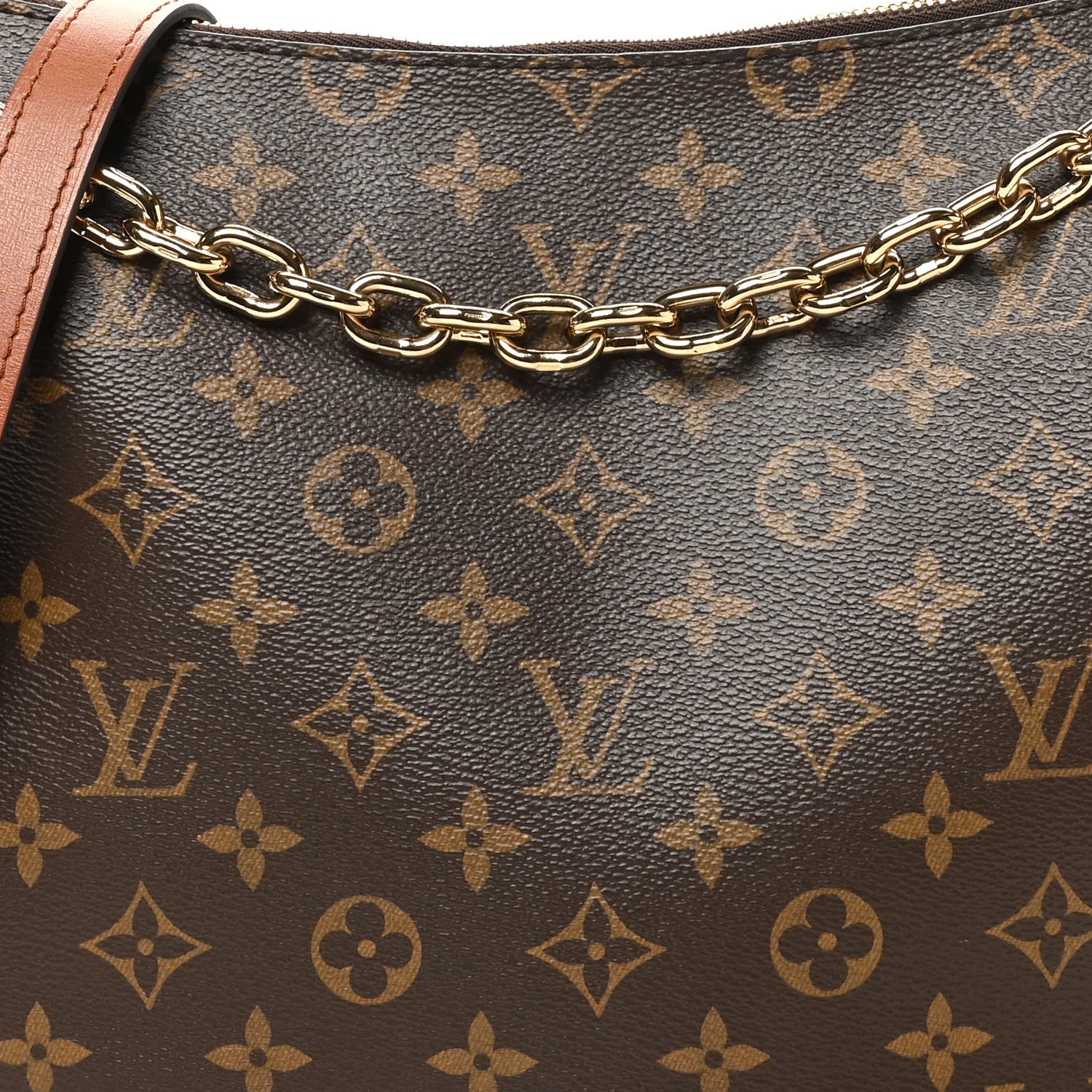Reverse Monogram Loop Hobo