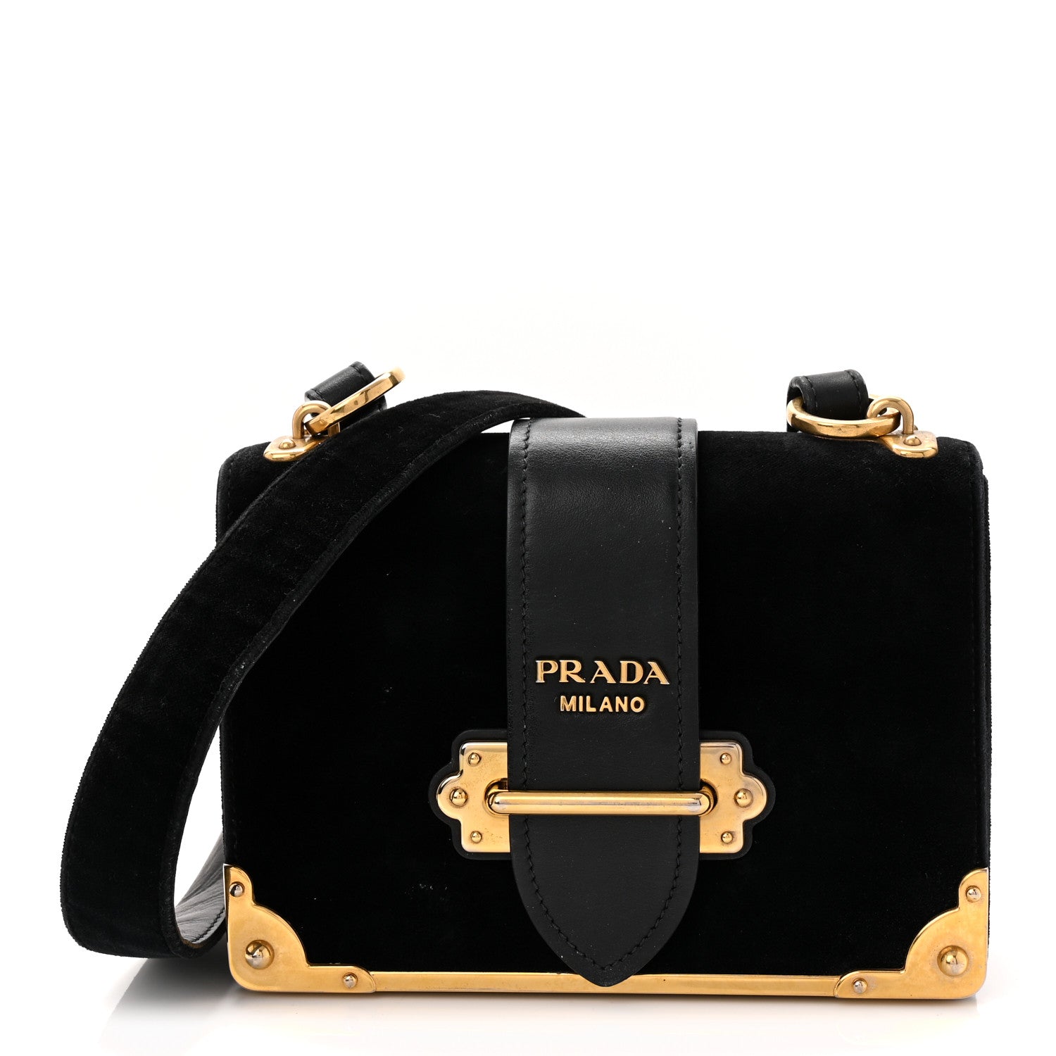 Velvet City Calfskin Cahier Bag Black