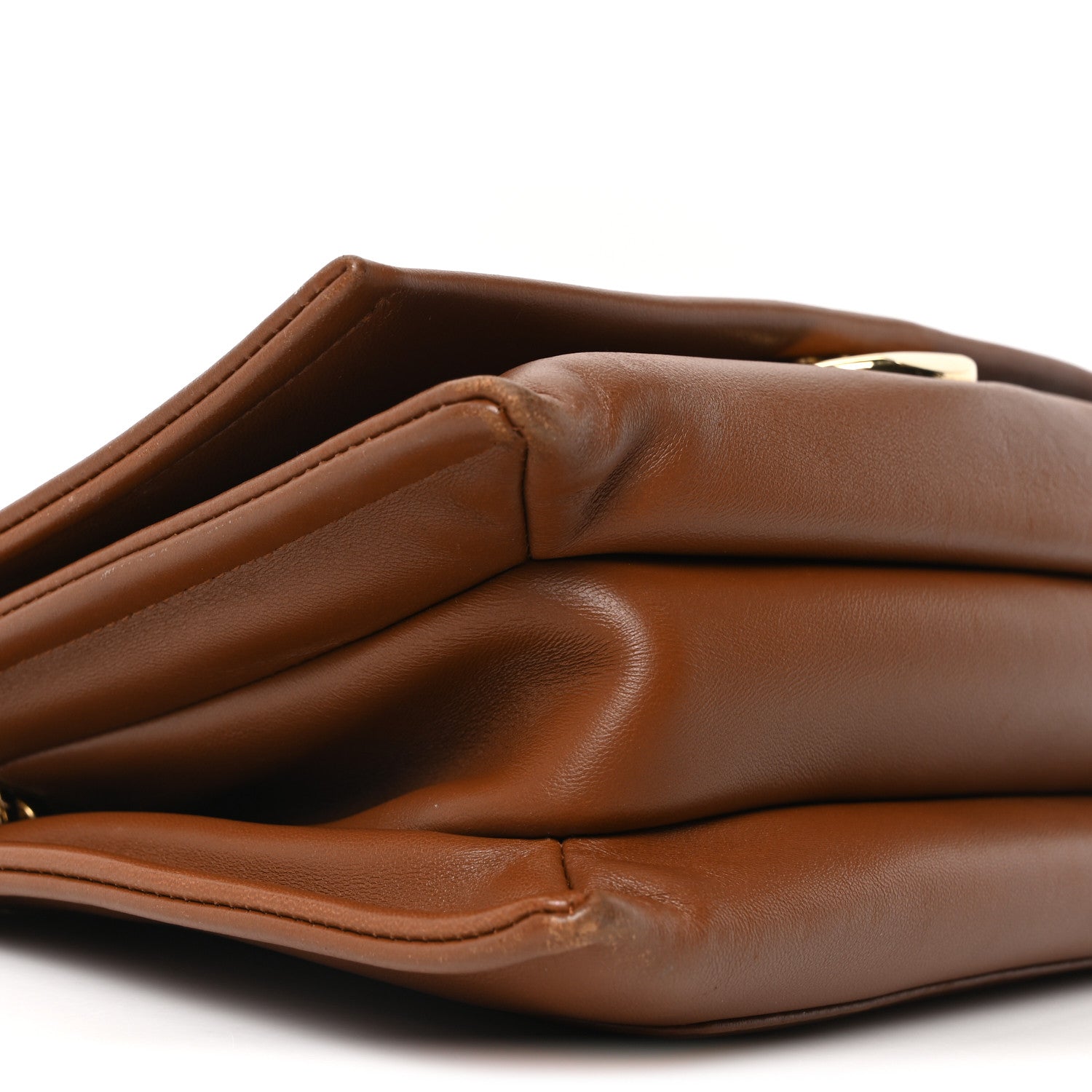 Nappa Vlogo Chain Bag Tobacco